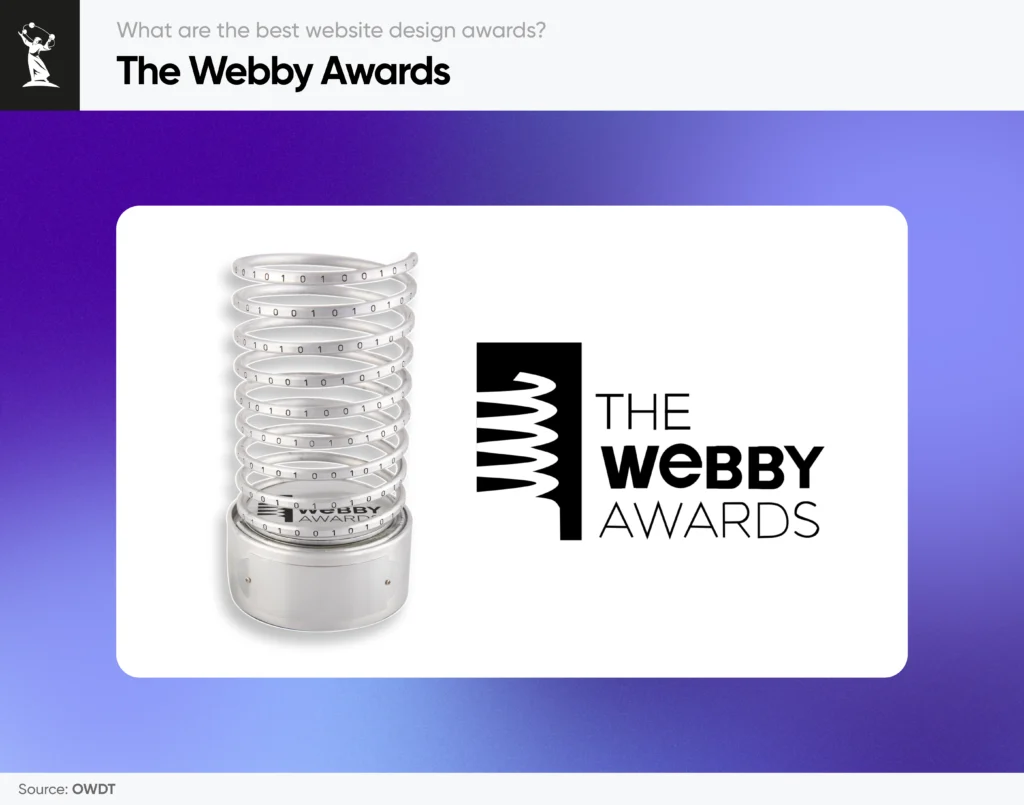 The Webby Awards for web design