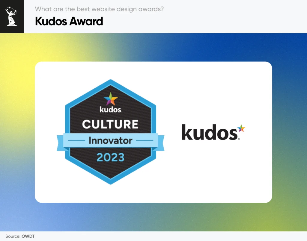 Kudos Award for web design