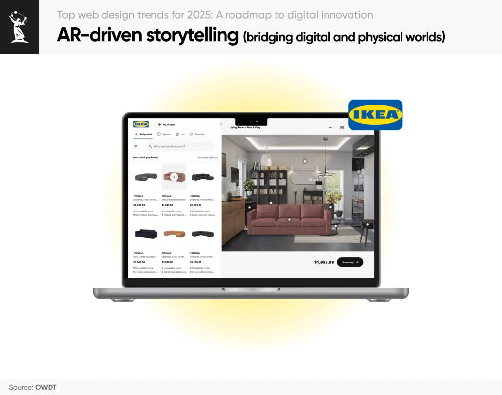 AR-driven storytelling in design trends