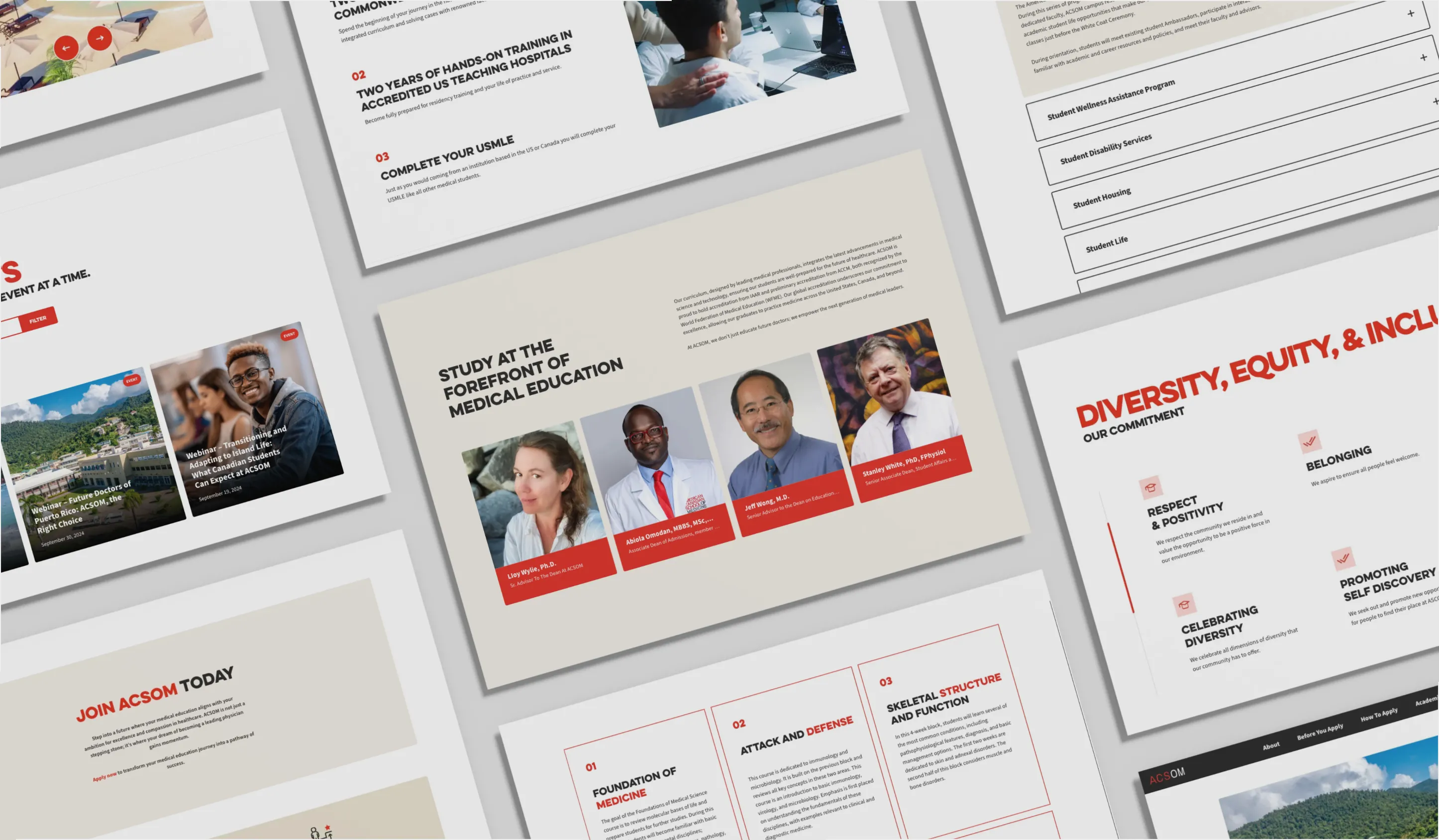 Innovation Web Design for ACSOM by OWDT