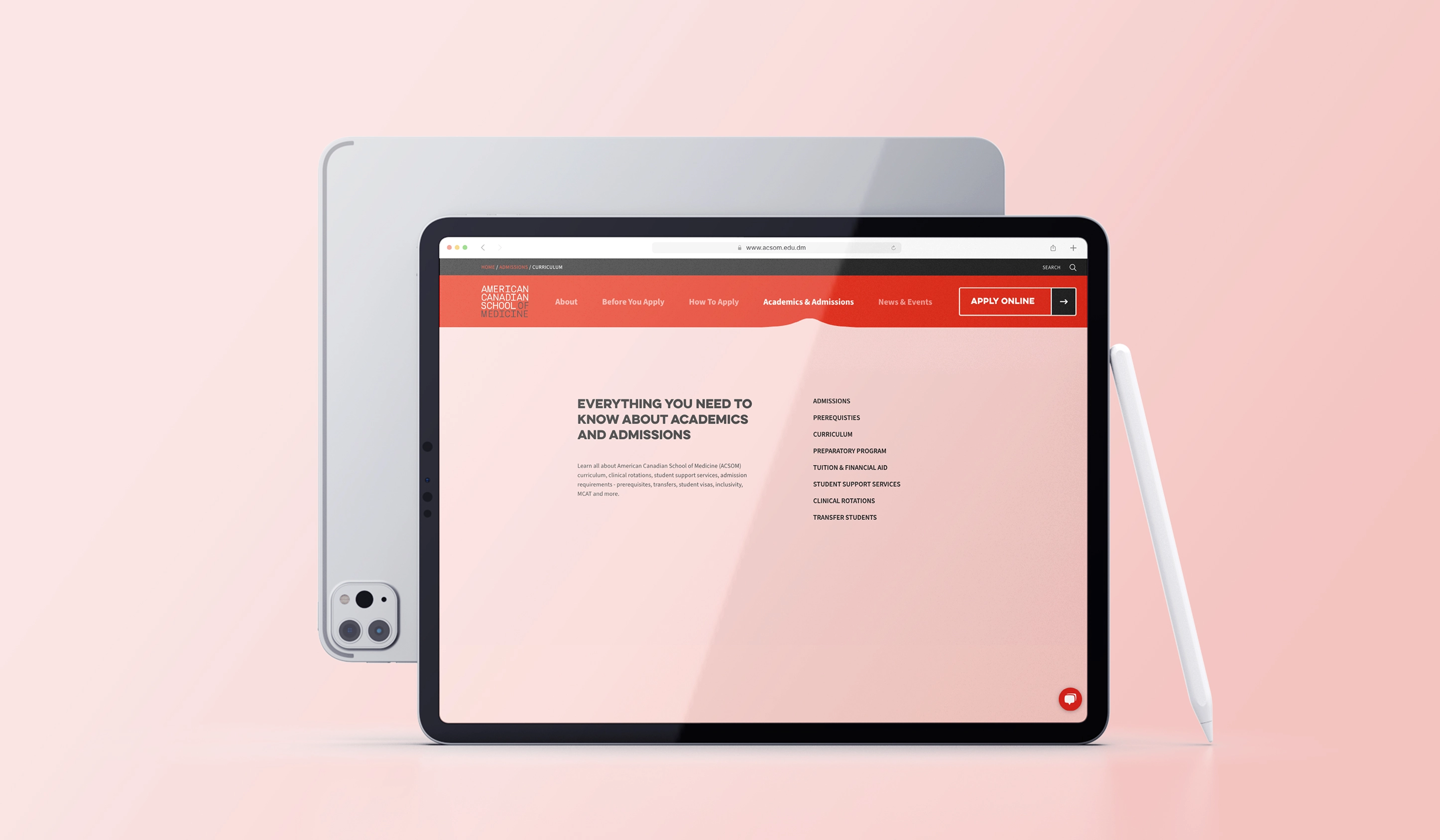 Responsive Web Design for ACSOM by OWDT