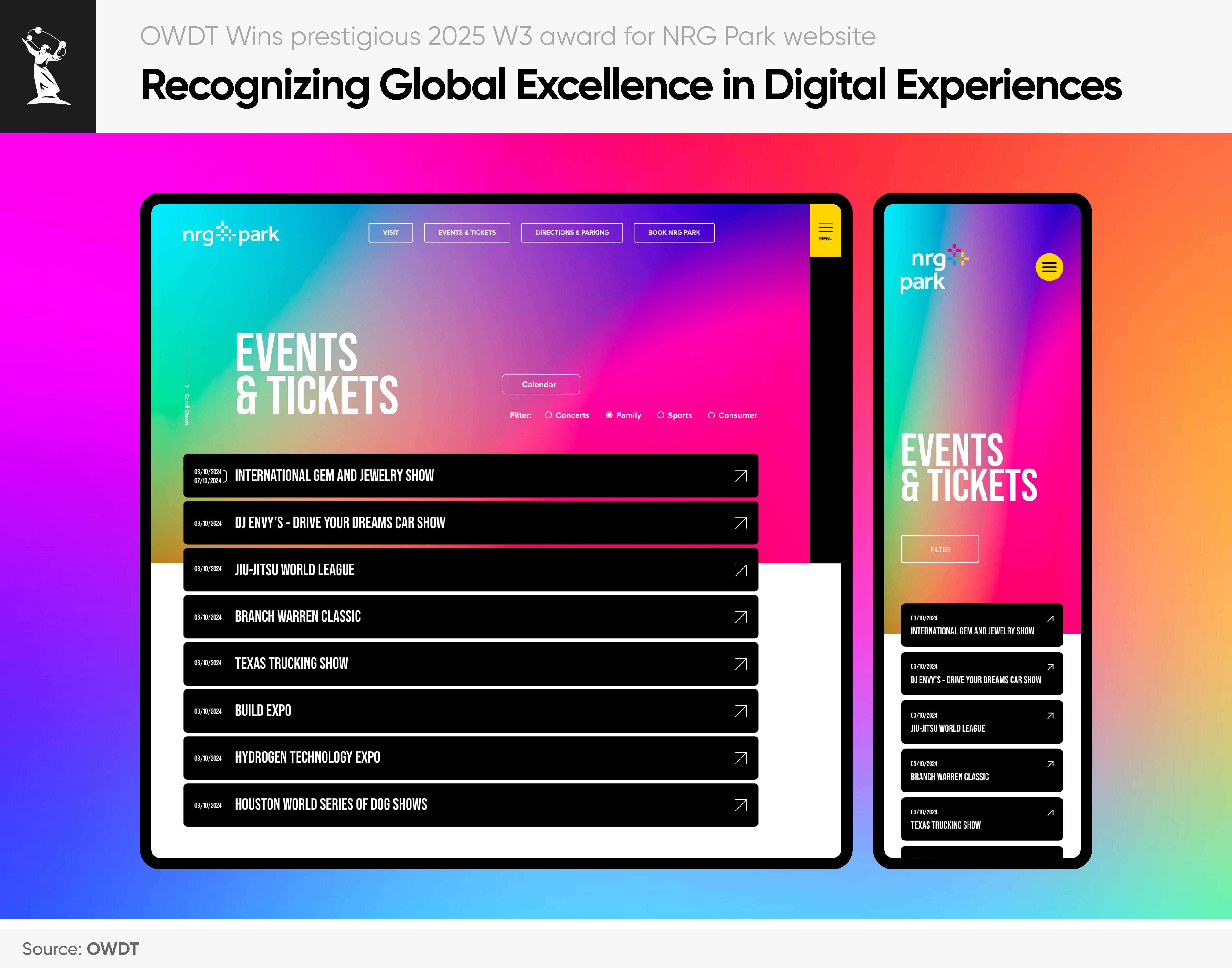 OWDT wins prestigious 2025 W3 Award