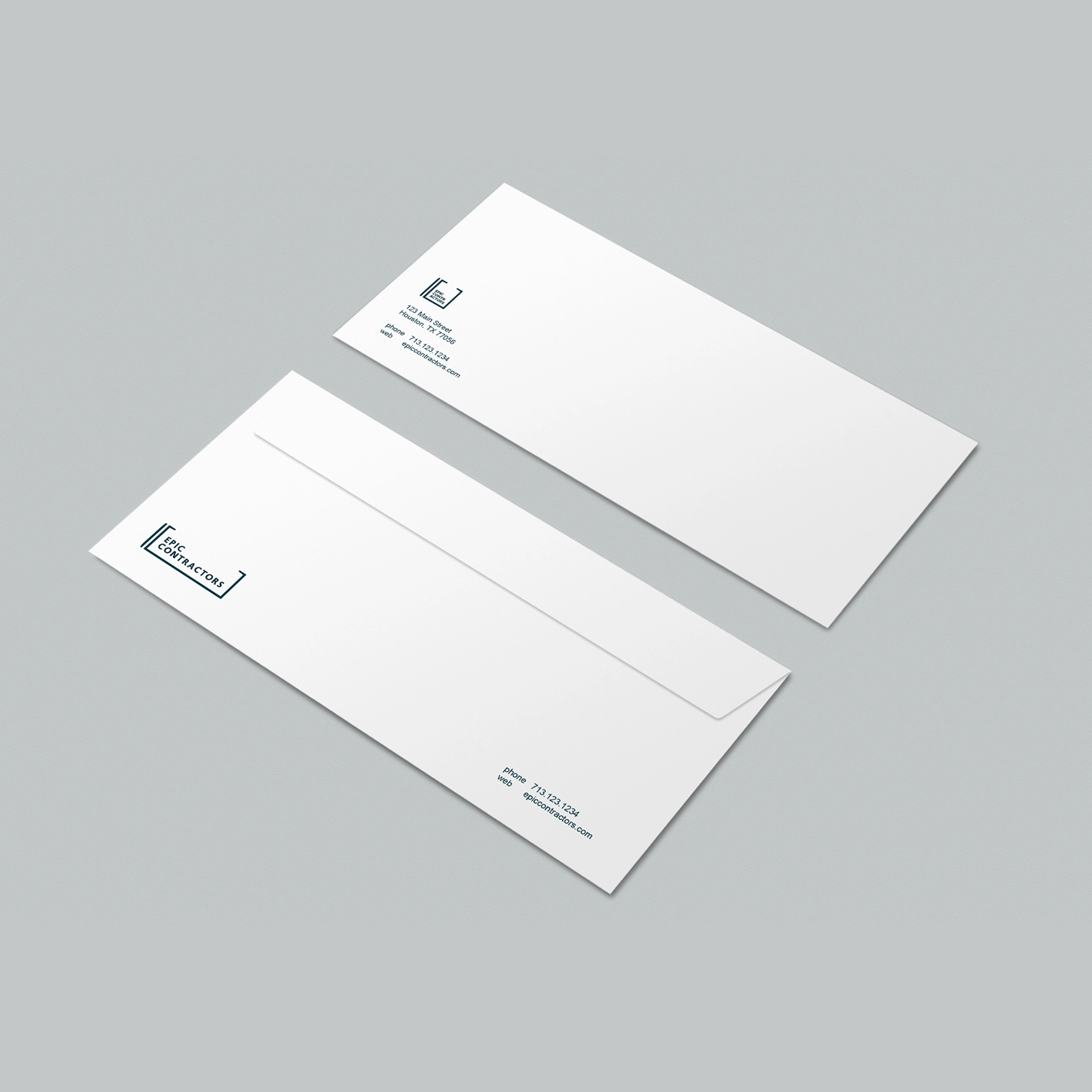 Office Stationery Design for Epic Contractors by OWDT