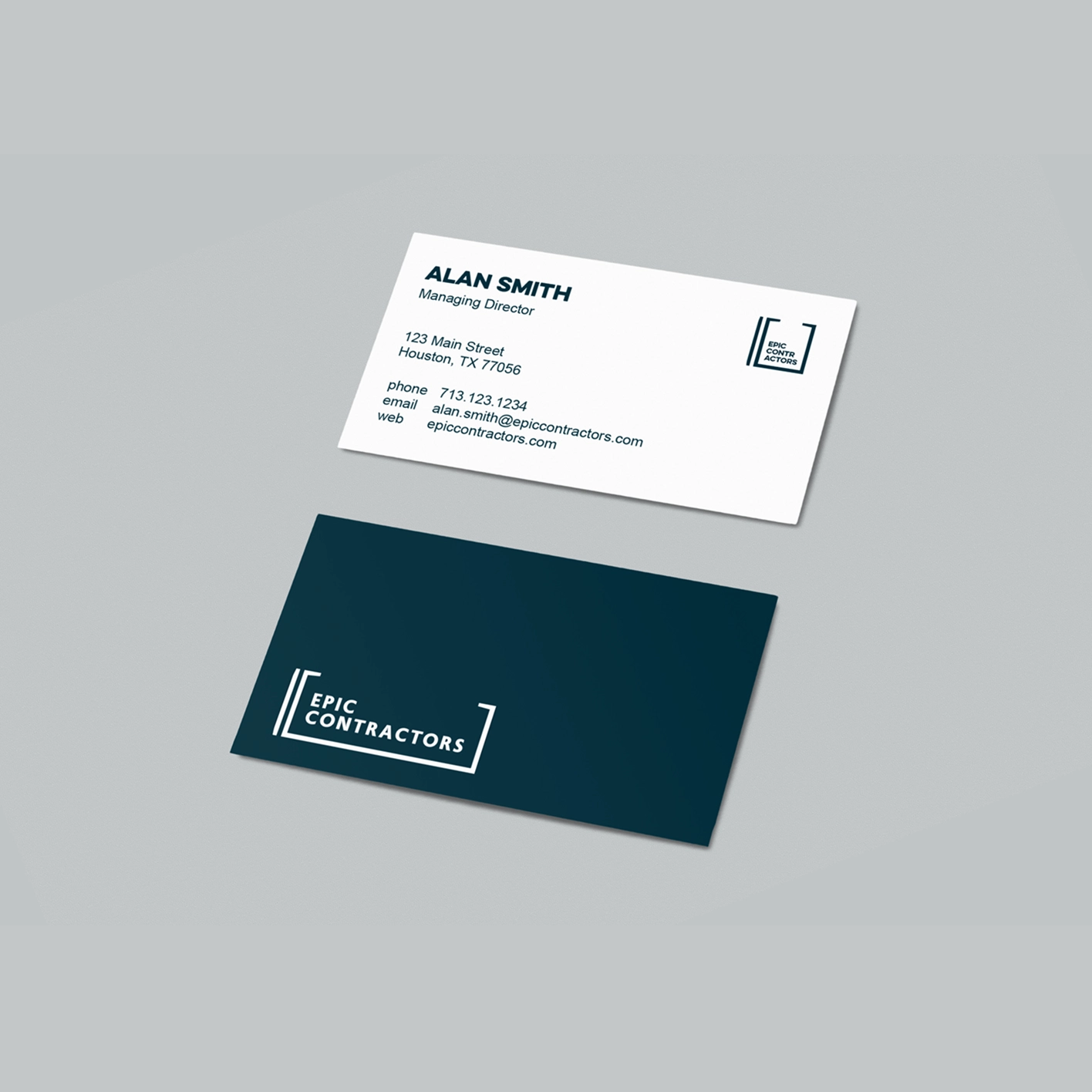 Visit Card Design for Epic Contractors by OWDT
