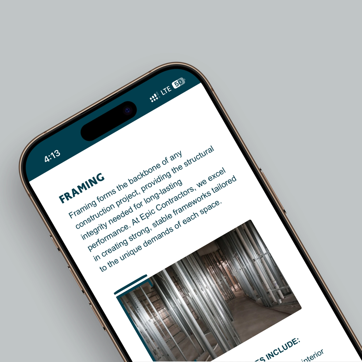 Responsive Web Design for Epic contractors by OWDT