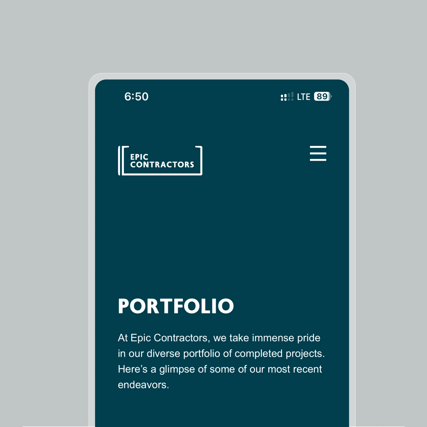 Responsive Web Design for Epic contractors by OWDT