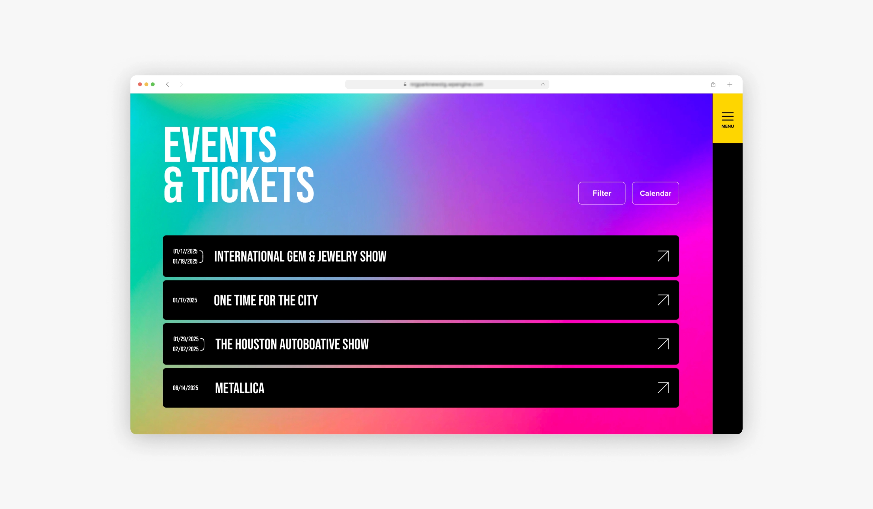 Professional Functionality Web Design for NRG Park by OWDT
