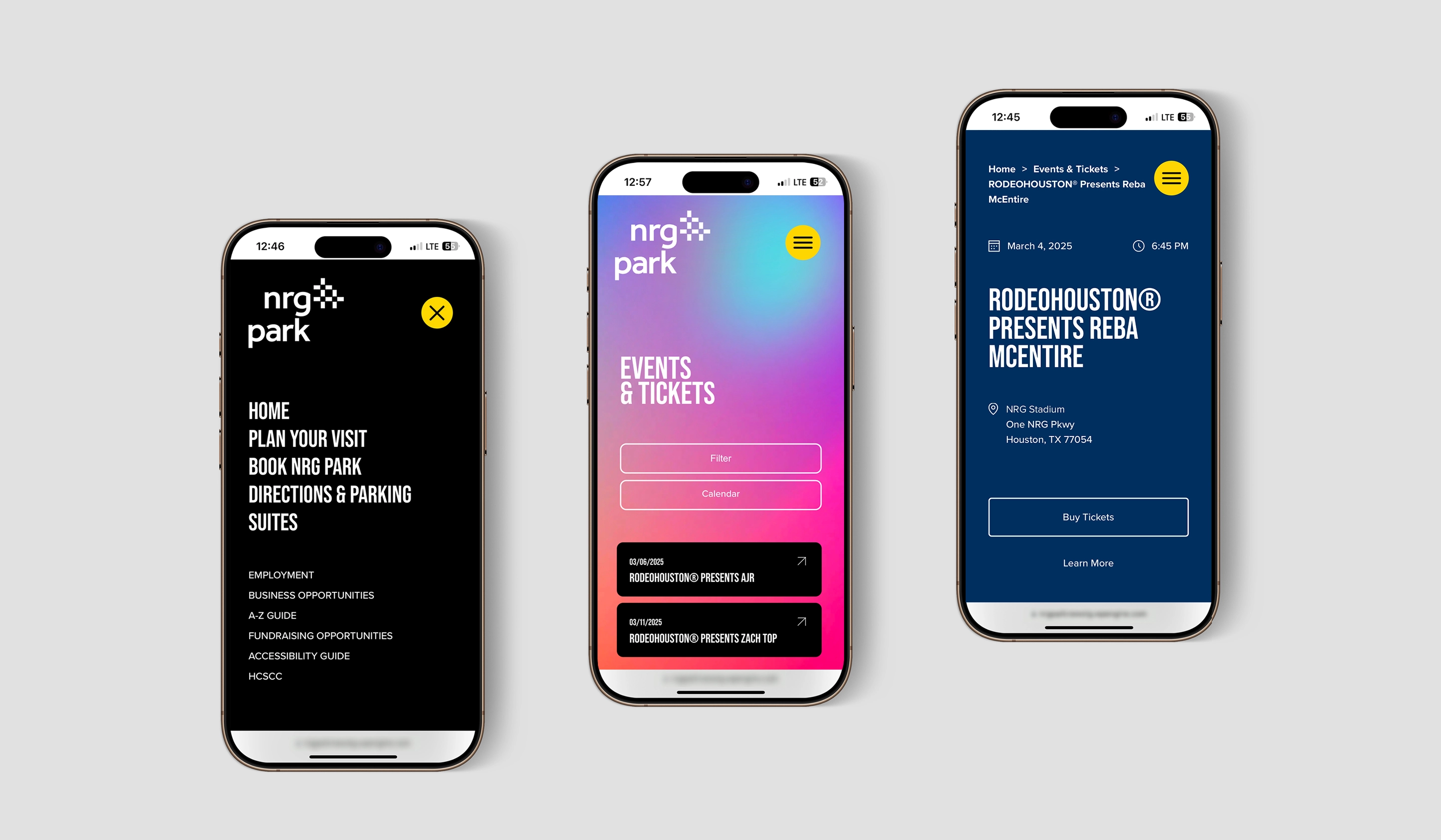 Responsive Web Design for NRG Park by OWDT