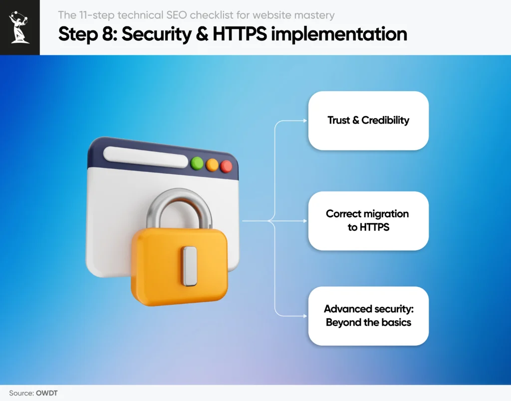 Technical SEO checklist step 8: Security & HTTPS implementation