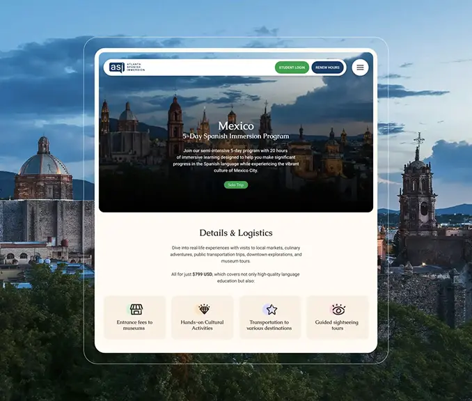 Atlanta Spanish Immersion Web Design Case Study