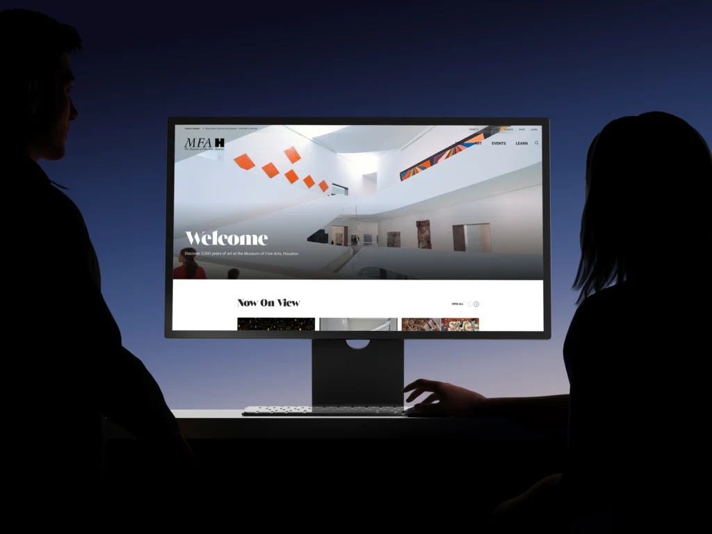 MFAH iMac homepage Design by OWDT