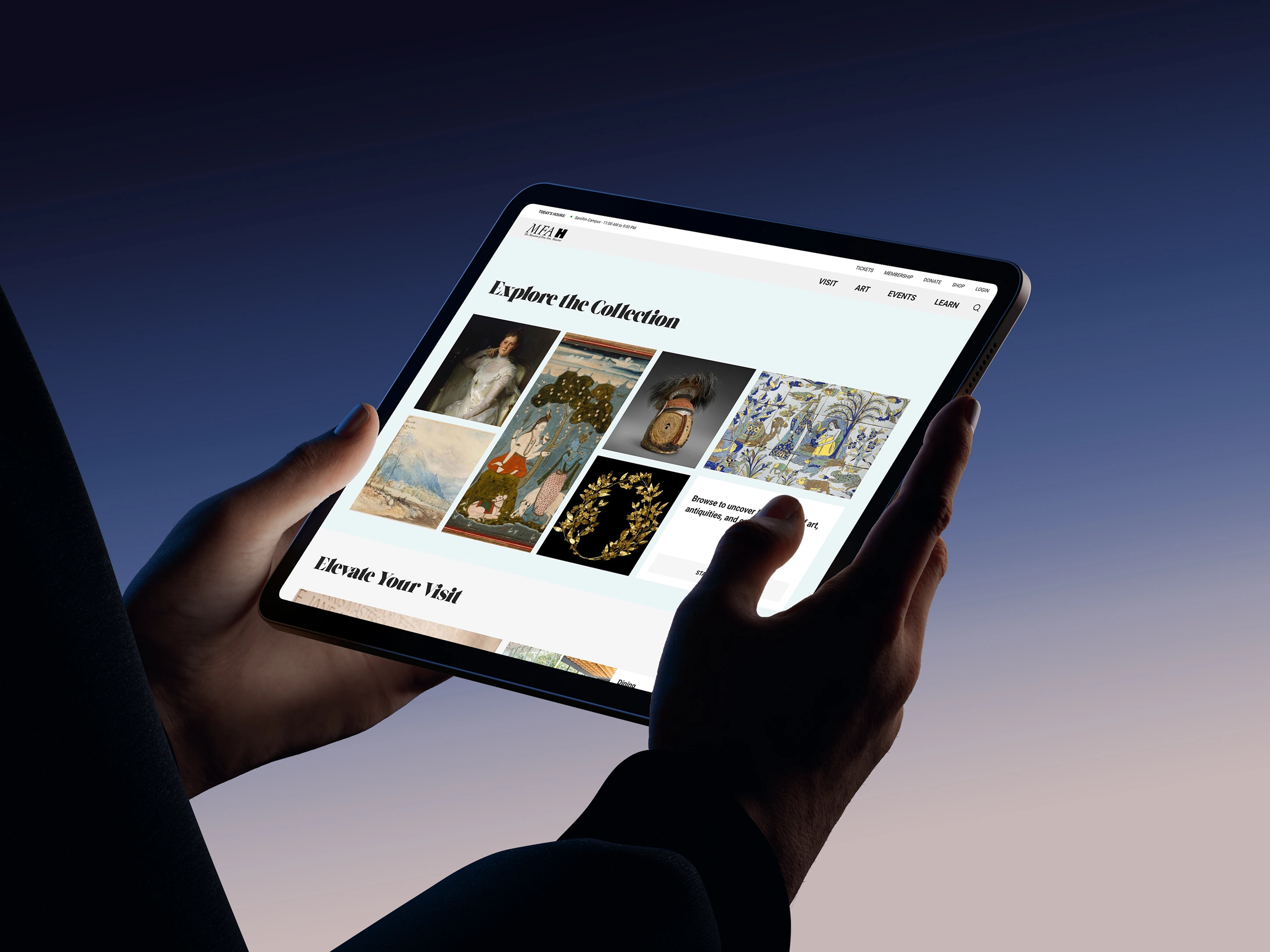 MFAH responsive design by OWDT