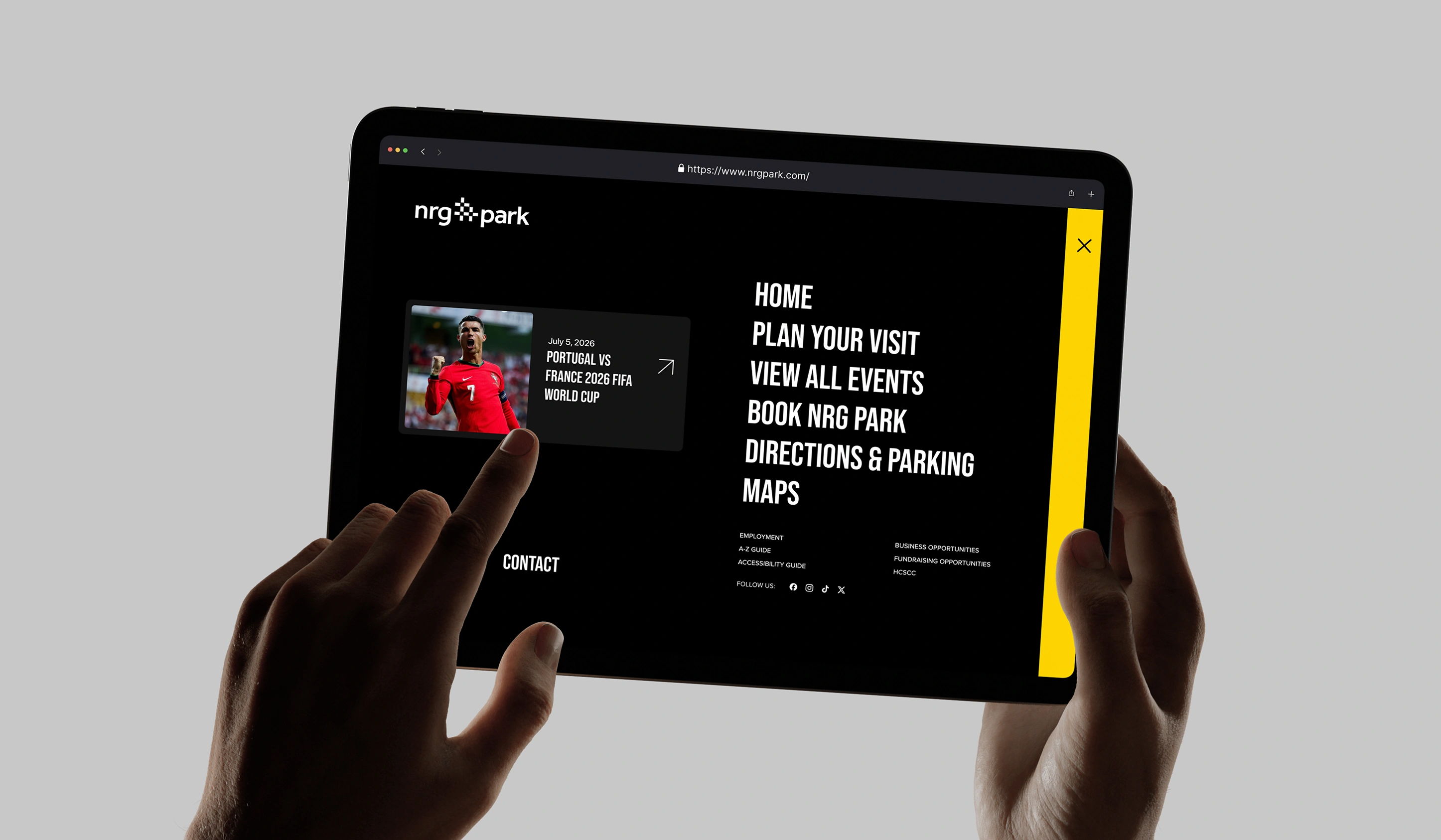 NRG Park Web Design by OWDT