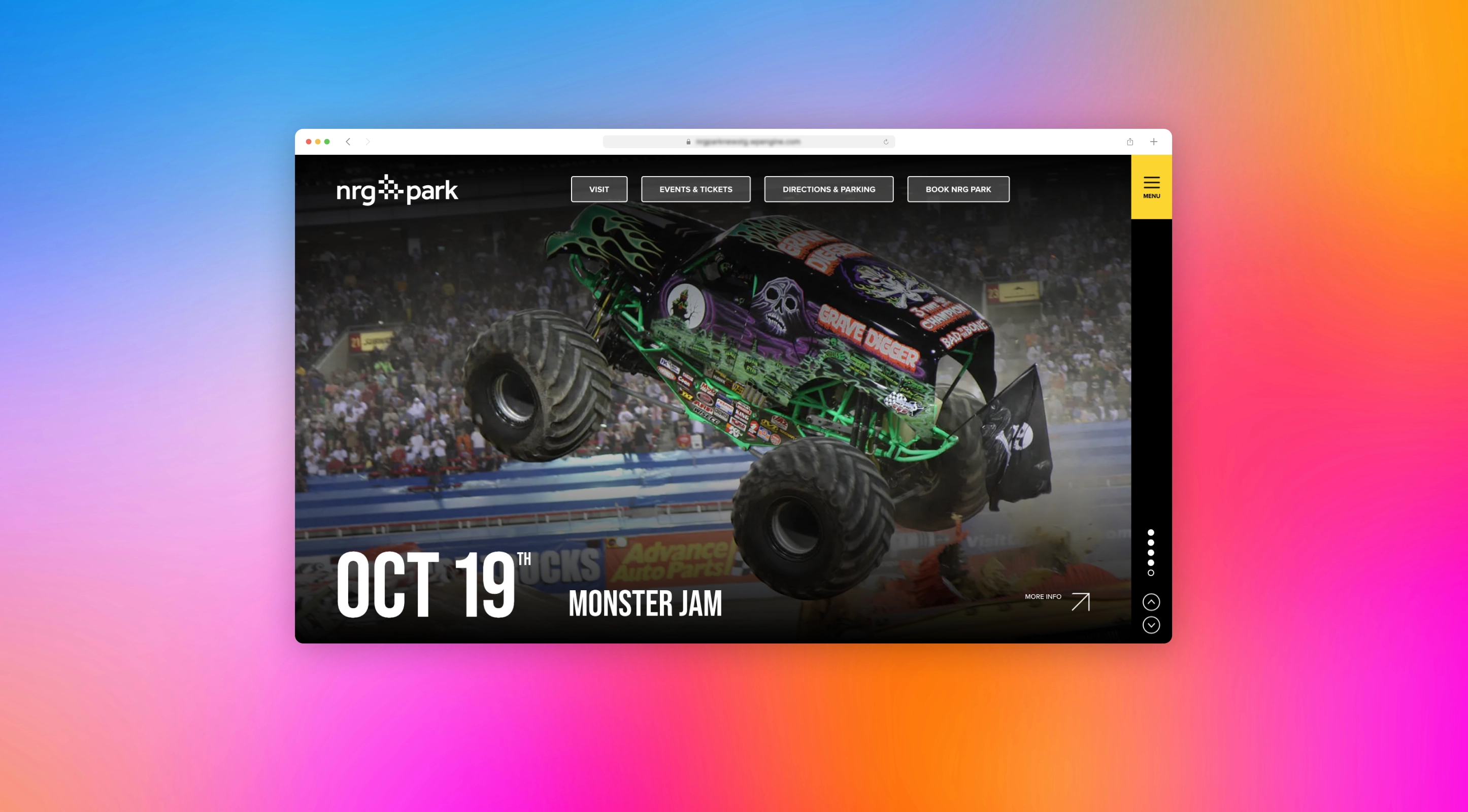 NRG Park Web Design by OWDT